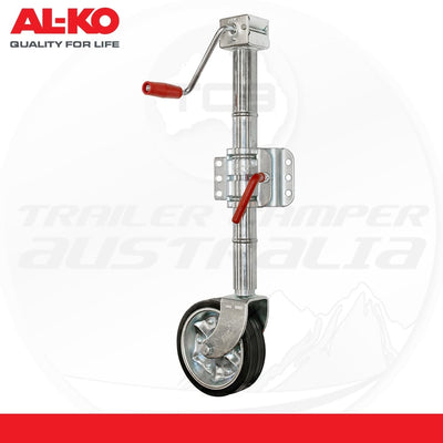Alko 8" Premium Side Wind Jockey Wheel Handle & Drawbar Clamp JW200