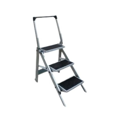 Triple folding caravan step ladder fully extended
