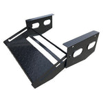 Black powder coated steel caravan camper step