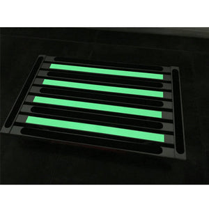Illuminating extra large folding step platform