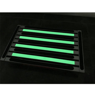 Illuminating extra large folding step platform