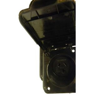 AUSTRALIAN RV 10AMP POWER OUTLET BLACK