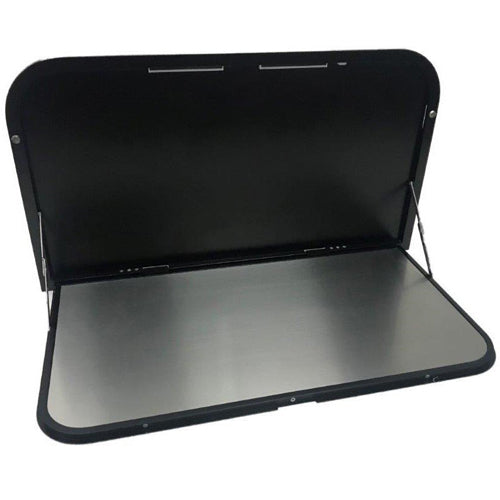 TRA 800mm Black External Caravan RV Picnic Table with LEDs and USB port