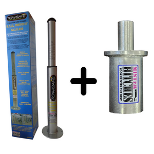 Mister Hitches TowSafe Tow Ball Weight Scales, DO35 & DO45 Adapater 350kg caravan boat towball