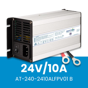 Amptron AC-DC 24V 10A Lithium LiFePO4 Battery Charger
