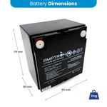 Amptron 12V 30Ah LiFePO4 Battery Combo Kit with 6A charger and Mini Anderson