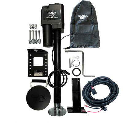 Black Jack Master 12V Electric Automatic Trailer Jack with Clamp