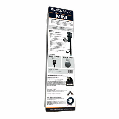 Mini Black Jack 12V Electric Trailer Jack and Folding Foot