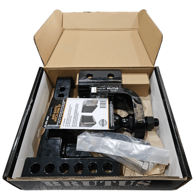 Brutus 3.5T Adjustable Hitch 6"  Drop Rise with 50mm Tow Ball & Lock