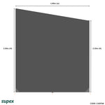 Supex Caravan End Wall Privacy Screen (1900mm x 2350mm x 2090mm)