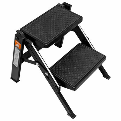 TRA Black double folding portable step