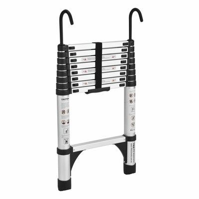 TRA 2.6m Portable telescopic ladder with Hooks and carry bag