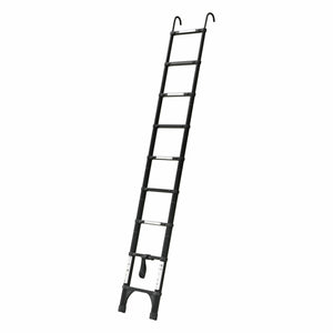 TRA Black 2.6m Portable telescopic ladder with Hooks and carry bag