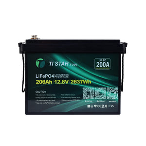 TiStar Smart BMS 12.8V 200/206Ah Lithium Battery with Bluetooth