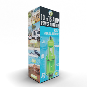 On The Road 15A to 10A Power Adaptor with RCD Protection