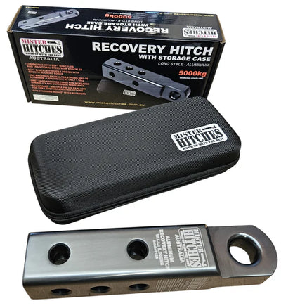 Mister Hitches Recovery Hitch Long Aluminium Grey WLL 5,000Kg MBS 10,000Kg