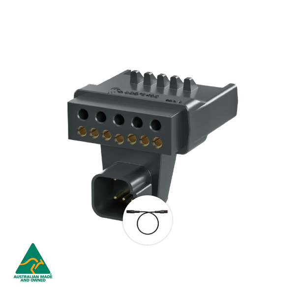Elecbrakes Adaptor  (7 Pin Male - 12 Pin Female)