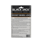 Mini Black Jack 12V Electric Trailer Jack 1000kg and Jockey Wheel Lock Combo Pack.