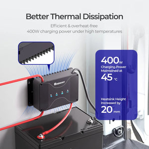 Renogy DCC30S 12V 30A Dual Input DC to DC Battery Charger with MPPT