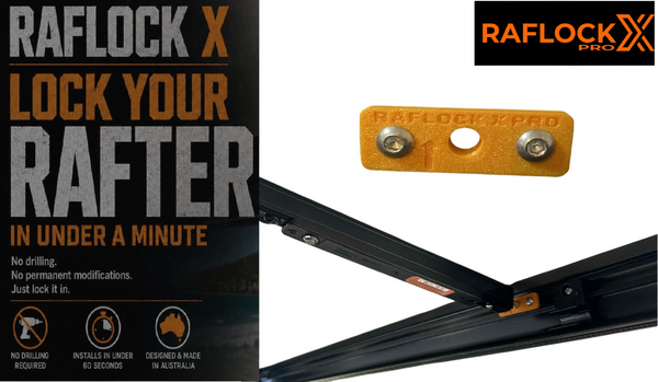 Raflock X Pro Orange Centre Rafter Mount / Installer – Heavy Duty Awning Rafter Mount
