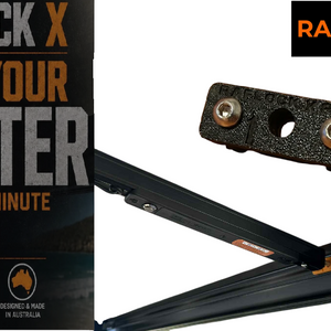 Raflock X Pro Black Centre Rafter Mount / Installer – Heavy Duty Awning Rafter Mount
