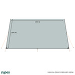 Supex Caravan Privacy Screen suits 16ft awning.(4600mm x 1800mm)