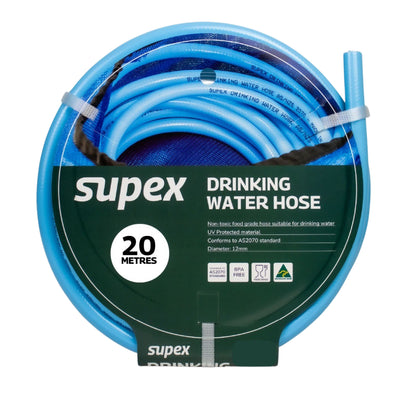 Supex 20m Drinking Water Hose Australian Made