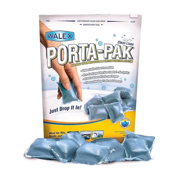 WALEX CLEAN LINEN PORTA PAK TOILET CHEMICAL SACHETS
