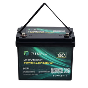 TiStar Smart BMS 12.8V 100Ah LiFePO4 Lithium Battery – Bluetooth