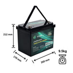 TiStar Smart BMS 12.8V 100Ah LiFePO4 Lithium Battery – Bluetooth