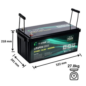 TiStar Smart BMS Long 12.8V 300/314Ah Lithium Battery with Bluetooth