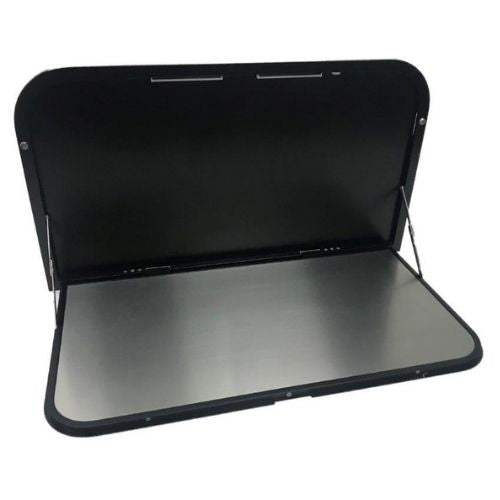 TRA 650mm Black External Caravan RV Picnic Table with LEDs and USB port
