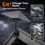 Roof & Wall Mount for Starlink Gen 3 Standard V3/4/4X, Adjustable 20° Tilt & 360° Swivel, Heavy-Duty Metal Bracket, Weather-Resistant Outdoor Mount