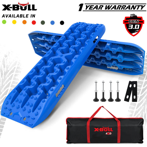 X-BULL 2PCS BLUE Recovery Boards Tracks Snow Tracks Mud tracks 4WD