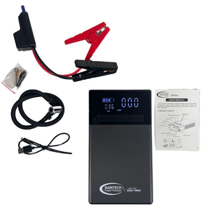 Portable Baintech 12V 1200A jumpstarter unit with built-in air compressor