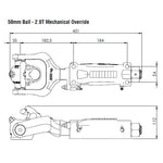 ALKO 2T Override disc brake Off Road Ball Coupling