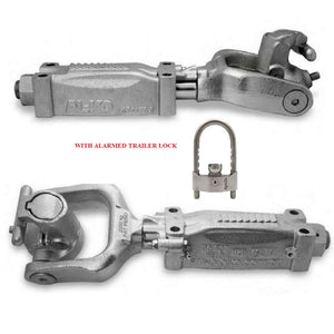 ALKO 2T Off Road Hitch Ball Coupling Mechanical brake override 2 Tonne With Alarmed Trailer lock.