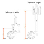 Ark XO 750 Extreme Off Road Jockey Wheel ORJW750 Caravan Camper Boat Horse Float