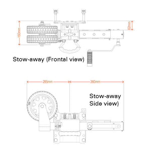 Ark XO 750 Extreme Off Road Jockey Wheel ORJW750 Caravan Camper Boat Horse Float