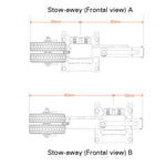 Ark XO 750B Off Road Jockey Wheel Black Edition Dual 8" Tyre ORJW750B