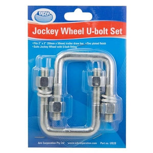 Ark Jockey Wheel U Bolt Set - Swivel, 50 x 50mm