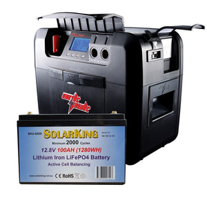 ArkPak AP730 Portable Battery Box + 100Ah Solarking Lithium LiFePo4 Battery