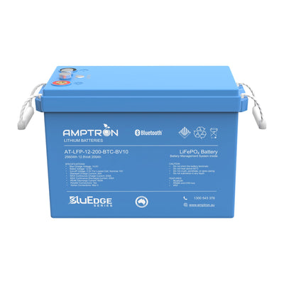 Top view showing terminals and label