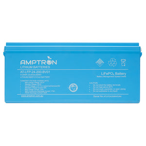 24V 200Ah / 175A Continuous Discharge  LiFePO4 Battery