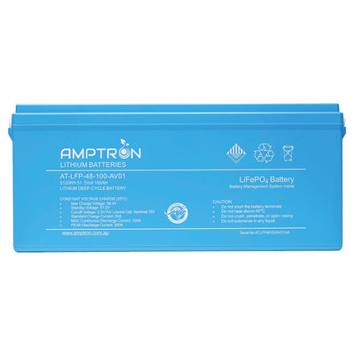 Amptron 48 V 100 AH 100A Continuous discharge LiFe Battery