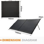 200W  Portable Folding Solar Panel - Andersen plug & carry bag
