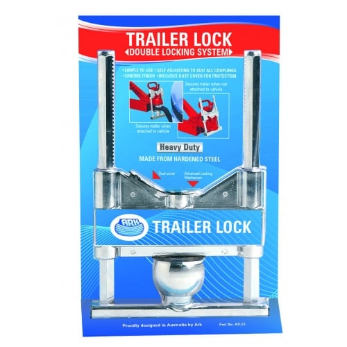 ARK ATL15 Chrome Towball Lock Dual Locking Mechanism