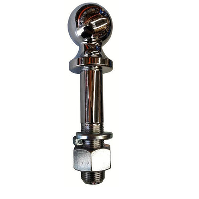 MISTER HITCHES 50MM TOW BALL 3500KG CHROME, 1" SHANK DIA., 4.5" SHANK LENGTH (BULK)
