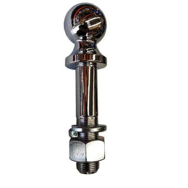 MISTER HITCHES 50MM TOW BALL 3500KG CHROME, 1" SHANK DIA., 4.5" SHANK LENGTH (BULK)