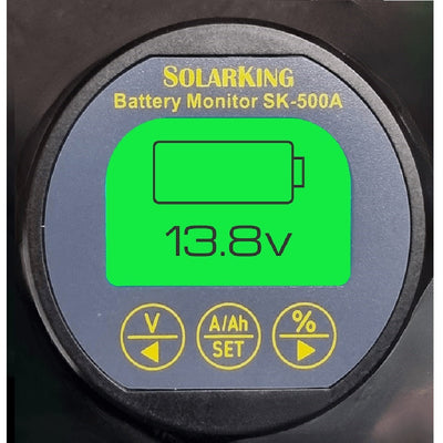 SOLARKING SK-500A 500AMP Battery Monitor with Shunt
